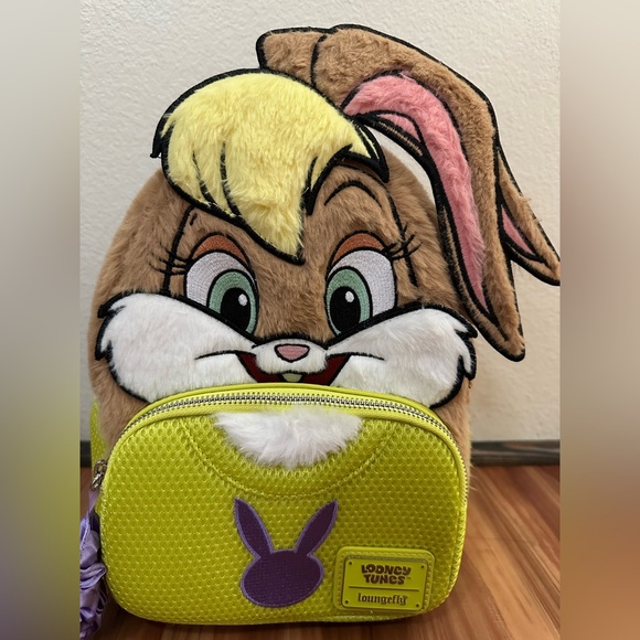 NWT Loungefly Looney Tunes Lola Bunny Cosplay Mini Backpack - Picture 2 of 4